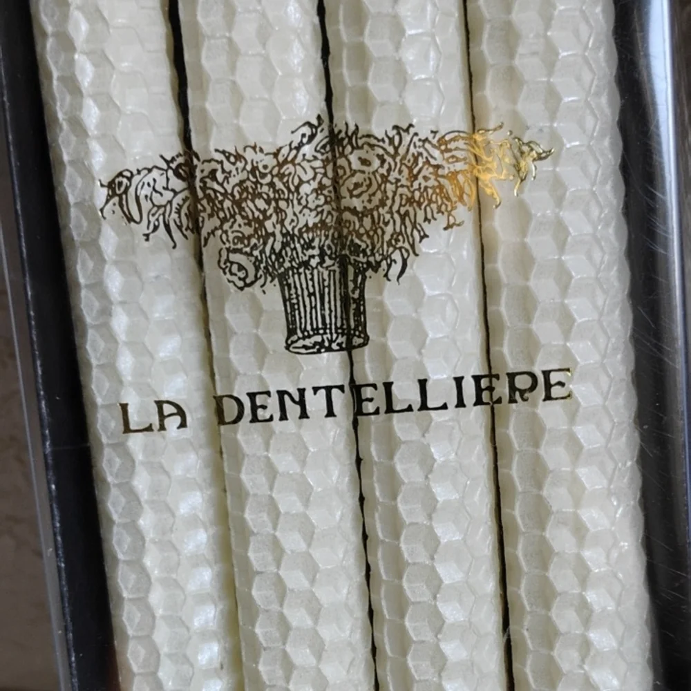 White Cake Candles with Elegant Design